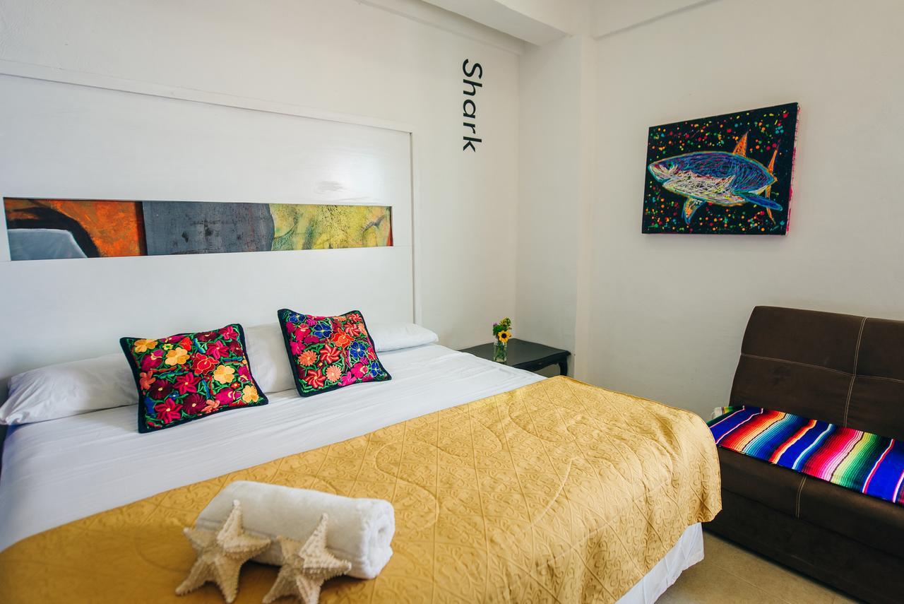 The Mermaid Hostel Beach (Adults Only) Cancún Buitenkant foto
