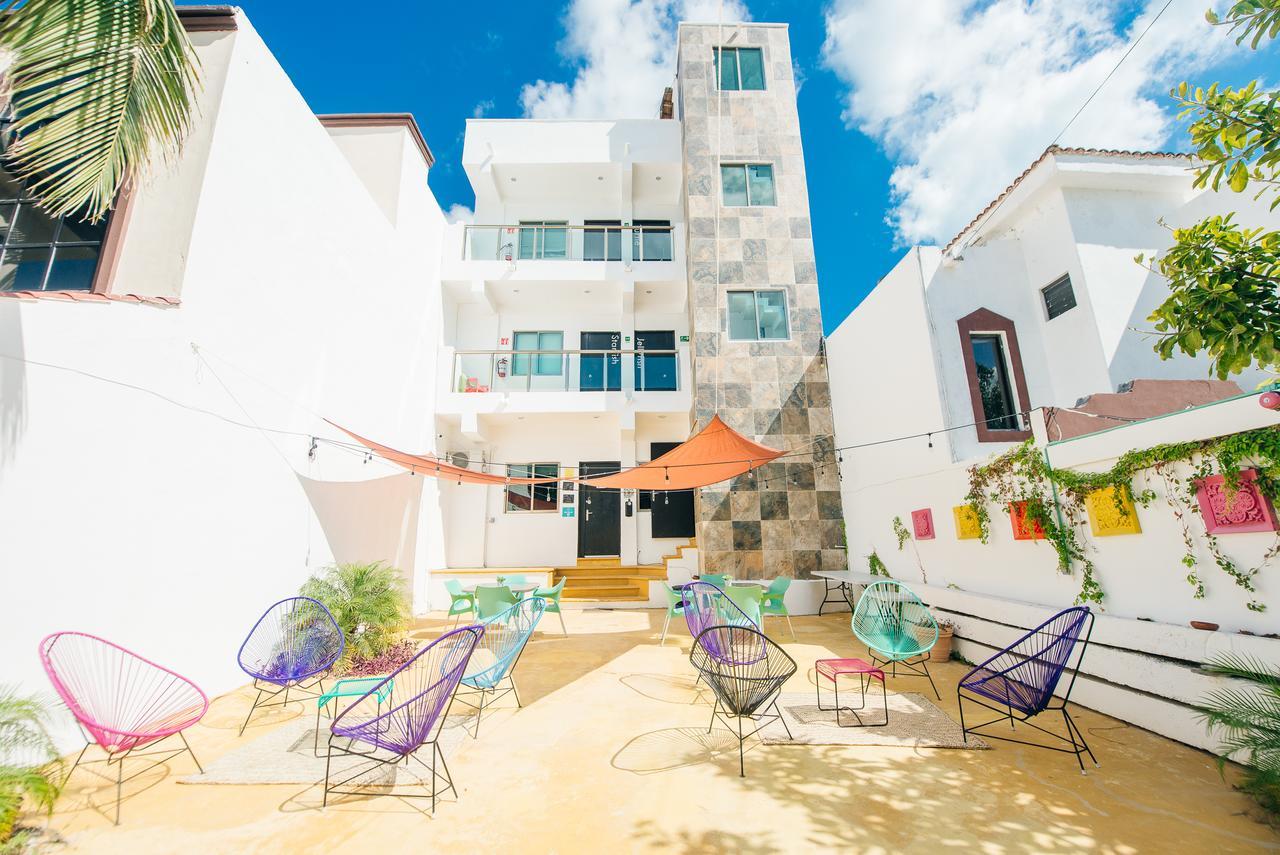 The Mermaid Hostel Beach (Adults Only) Cancún Buitenkant foto
