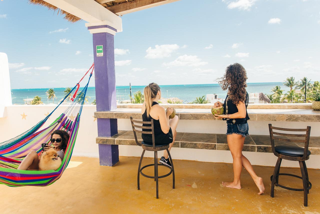 The Mermaid Hostel Beach (Adults Only) Cancún Buitenkant foto