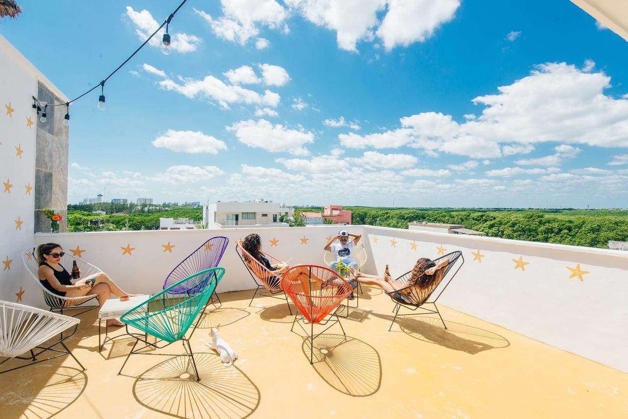 The Mermaid Hostel Beach (Adults Only) Cancún Buitenkant foto